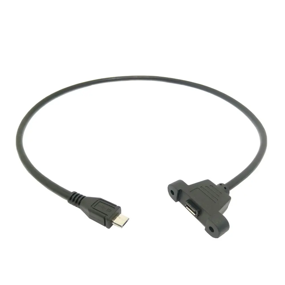 Micro b штекер USB A 2 0 Женский удлинитель винт крепления панели ушной шнур с резьбовым