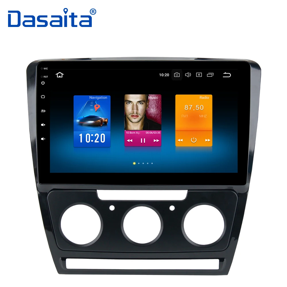 Автомобильный мультимедийный навигатор Android 9 0 GPS для Skoda Octavia 2007 2008 2009 2010 2011 2013 2014 с