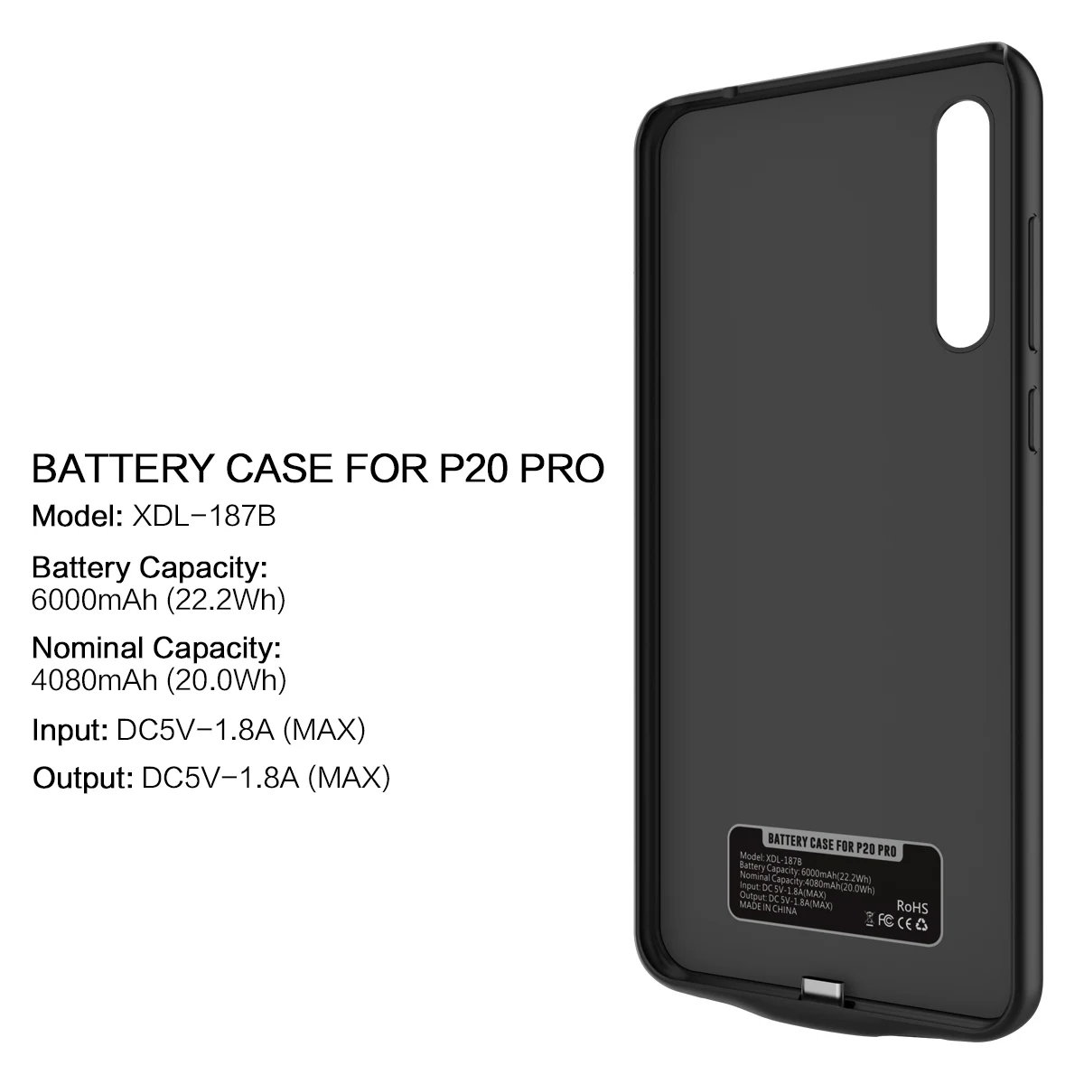 CASEWIN зарядное устройство чехол для huawei P20 Pro Чехол 6000 мАч power Bank емкость батареи внешнее резервное зарядное устройство чехол для телефона