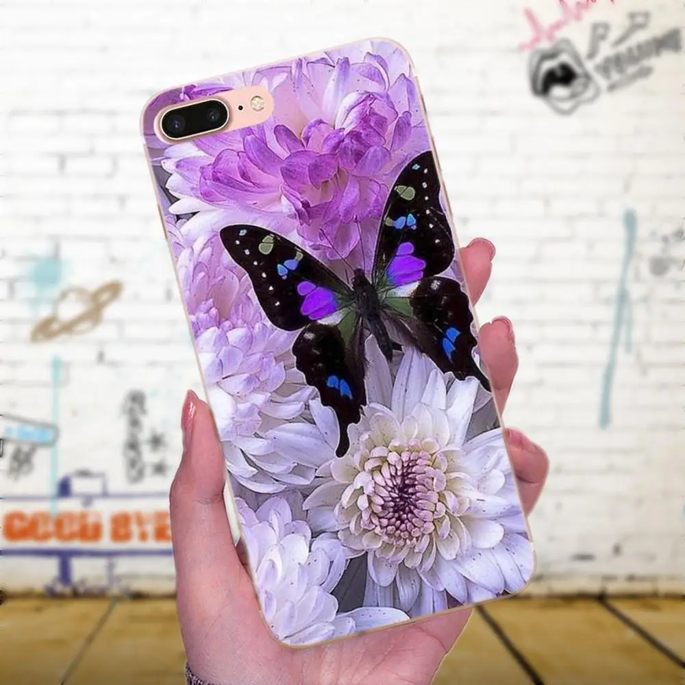 Красочные милые бабочки цветы Новинка Fundas для Galaxy J1 J2 J3 J330 J4 J5 J6 J7 J730 J8 2015 2016 2017 2018
