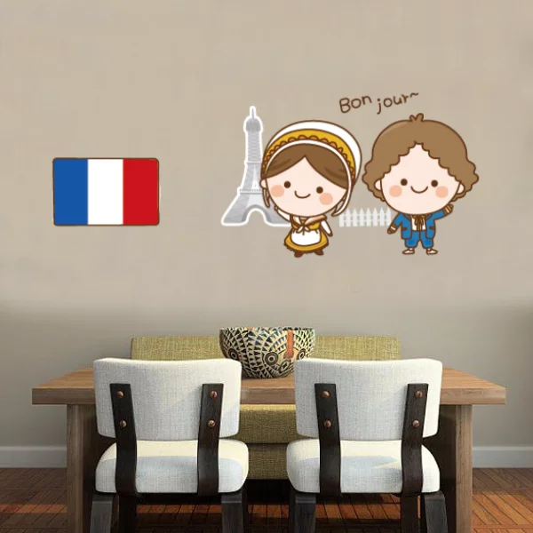 Франция иллюстрация мода свадебный Декор Настенный декор виниловая
