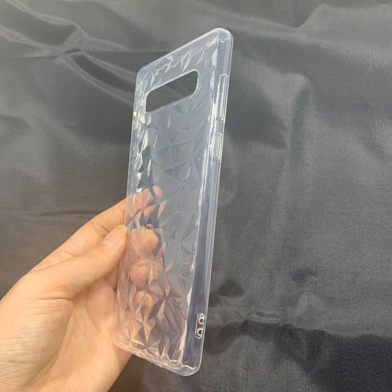 Тонкий мягкий чехол из ТПУ с 3D алмазным узором для Samsung S10 S10e S9 S8 Plus A5 A3 2017 A9 A7 2018 A750 A6