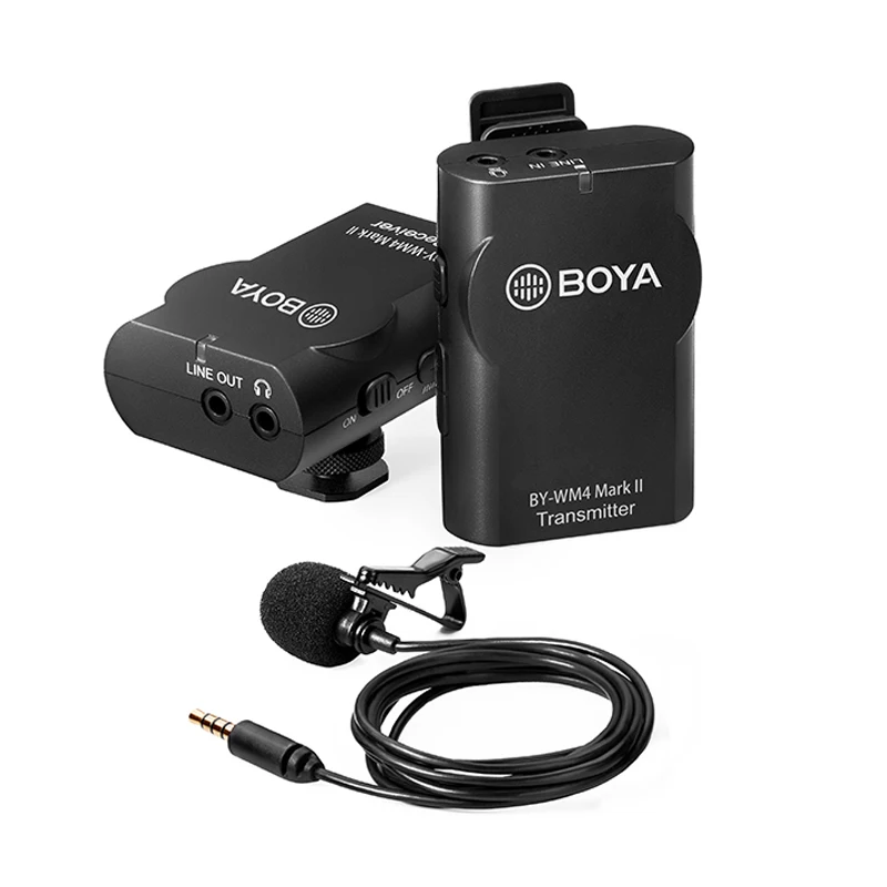 Универсальный беспроводной петличный микрофон BOYA с отворотом для интервью