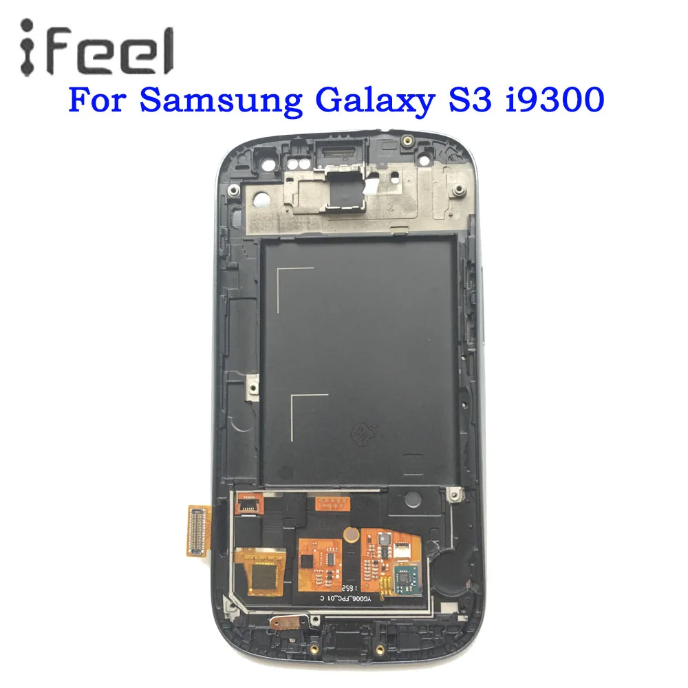 I9300 LCD для SAMSUNG Galaxy S3 i9301 i9308i i9301i дисплей + сенсорный экран с заменой Рамки