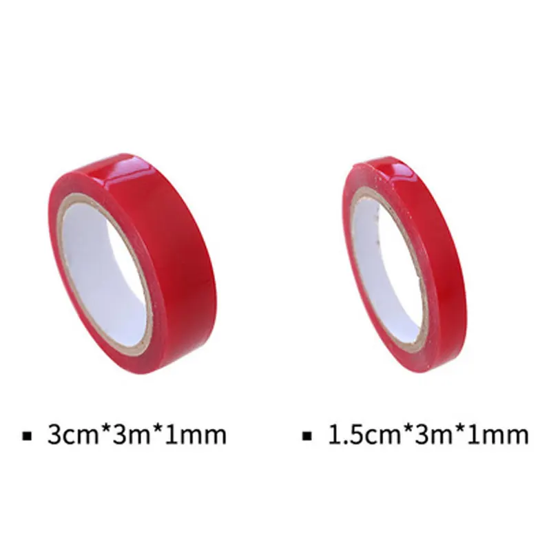 5 Roll 3m Double Sided Adhesive Tape Two Size High Strength Acrylic Transparent No Traces Sticker Car Fixed Wall Clock Hook |