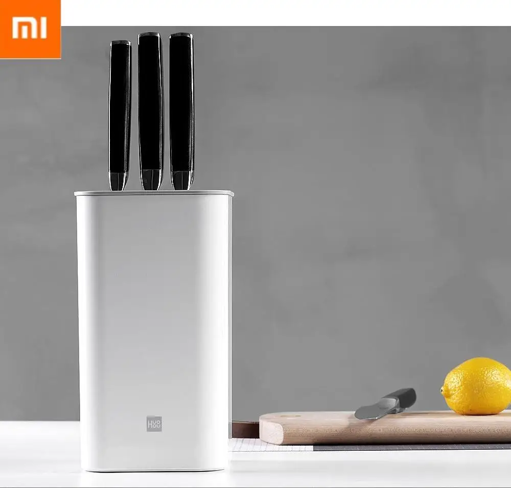 Xiaomi Mijia Huohou нож стойка для накладных ногтей держатель многофункциональный инструмент держатель нож блок кухонные Топы трубчатая полка хромированная для кухни