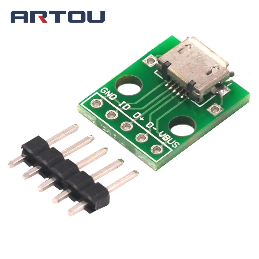 5 шт. модуль источника питания для прорыва Micro USB интерфейс адаптер плата 5V Breakout |