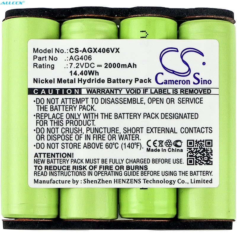 Аккумулятор Cameron Sino 2000 мАч 90016553200 90016584800 AG406 AG406WD AG4106 AG4108 для AEG Electrolux ZB4106WD|Цифровые