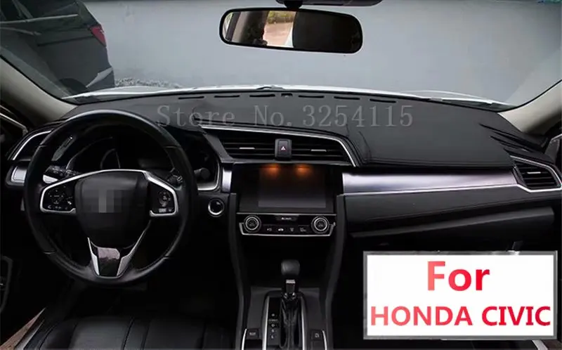 Кожаный коврик для приборной панели Honda Civic Sedan 2006-2018 чехол под заказ 2011 2012 2015 2016 2107