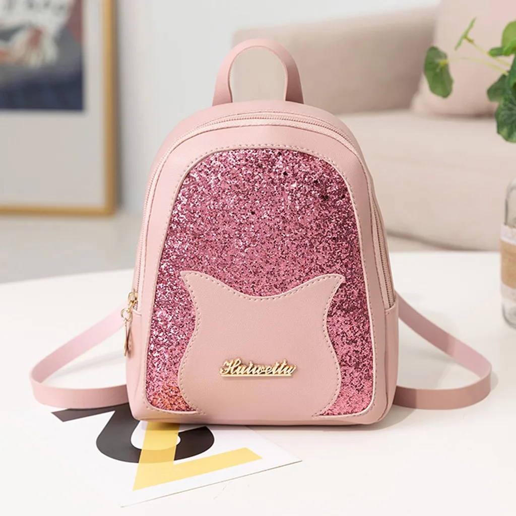 

Women Backpack Lady Shoulders Small Backpack Letter Purse Mobile Phone Bag For Teenage Girls Leather School Bagpack Mochila