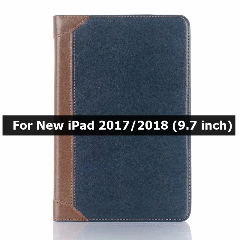 Navy C Чехол для iPad Air 1 Air 2 5th 6, iPad 9,7, Чехол для iPad Pro, смарт-кожаный чехол с подставкой для карт, чехол kimTHmall - Цвет: Navy C