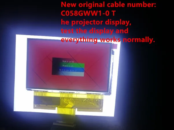 CL720 CL720D CL760 5,8 дюймовый проектор ЖК-экран C058GWW1-0 разрешение 1280x720 поддержка 1920x1080 diy аксессуары для проектора