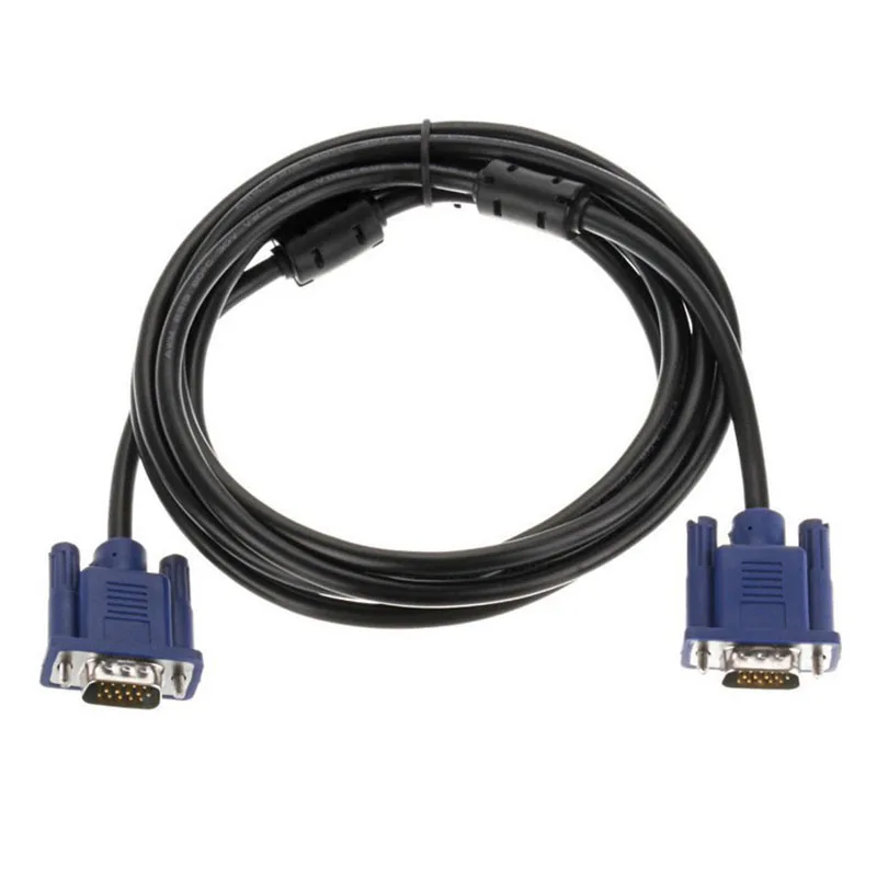 Кабель VGA 3 м 10 футов синий 15 контактов SVGA линия штекер m/M HD I Vga к передающий провод