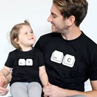 CTRL + C CTRL + V семейная футболка футболки для дочки, одинаковые футболки для папы и сына, Семейные комплекты, летние футболки, футболки