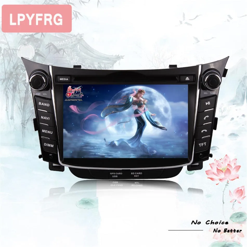 Octa Core android 10 0 автомобильный dvd gps плеер 1024*600 для HYUNDAI i30 2011 2012 2013 навигация