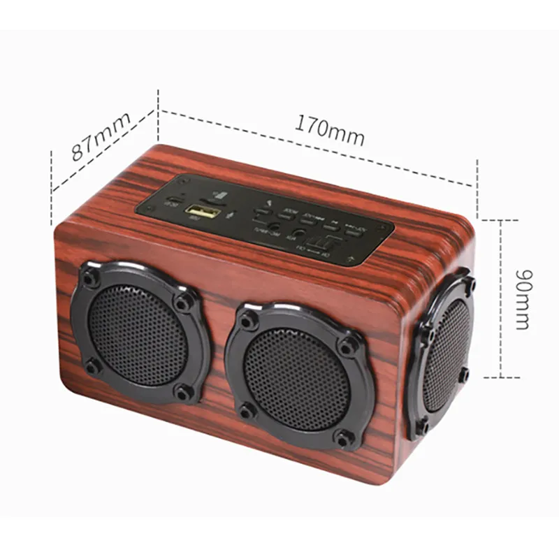 Ihens5 X7 портативный беспроводной динамик стерео деревянные Bluetooth колонки
