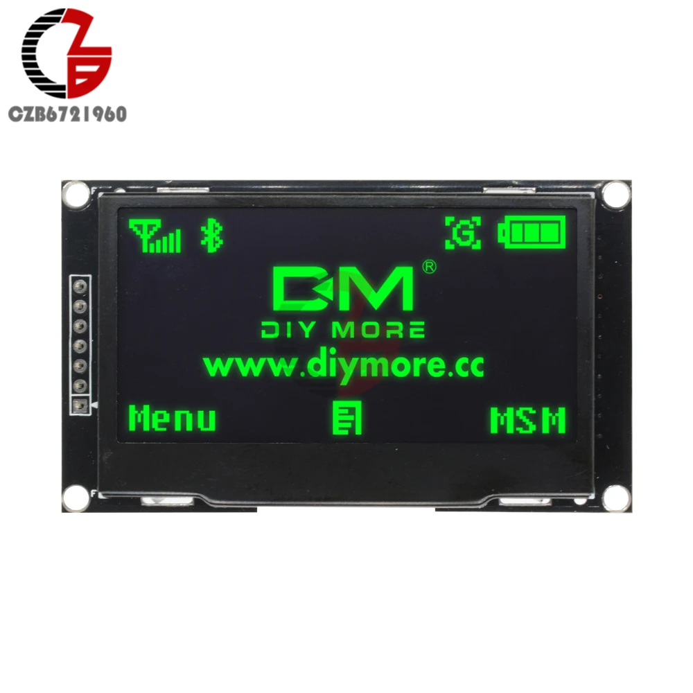 ЖК экран 2 42 дюйма белый синий зеленый желтый OLED дисплей 12864 модуль IIC I2C SPI Serial для