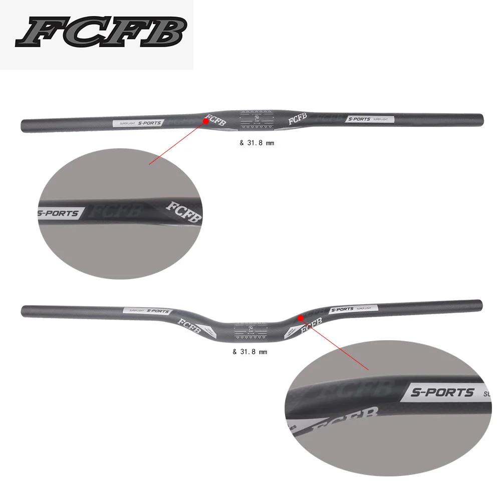 Матовый серый руль FCFB 2017 из углеродного волокна с плоским стержнем 31