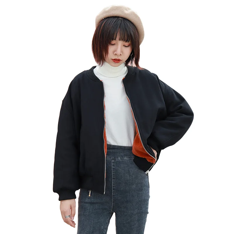 

2019 New Baseball Style Jacket Women Embroidered Loose Fit Jackets for Spring and Autumn