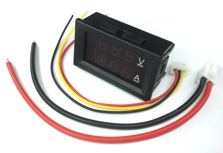 5 шт./лот DC0 100V 0 50A LED DC двойной дисплей цифровой амперметр напряжения с тонкой