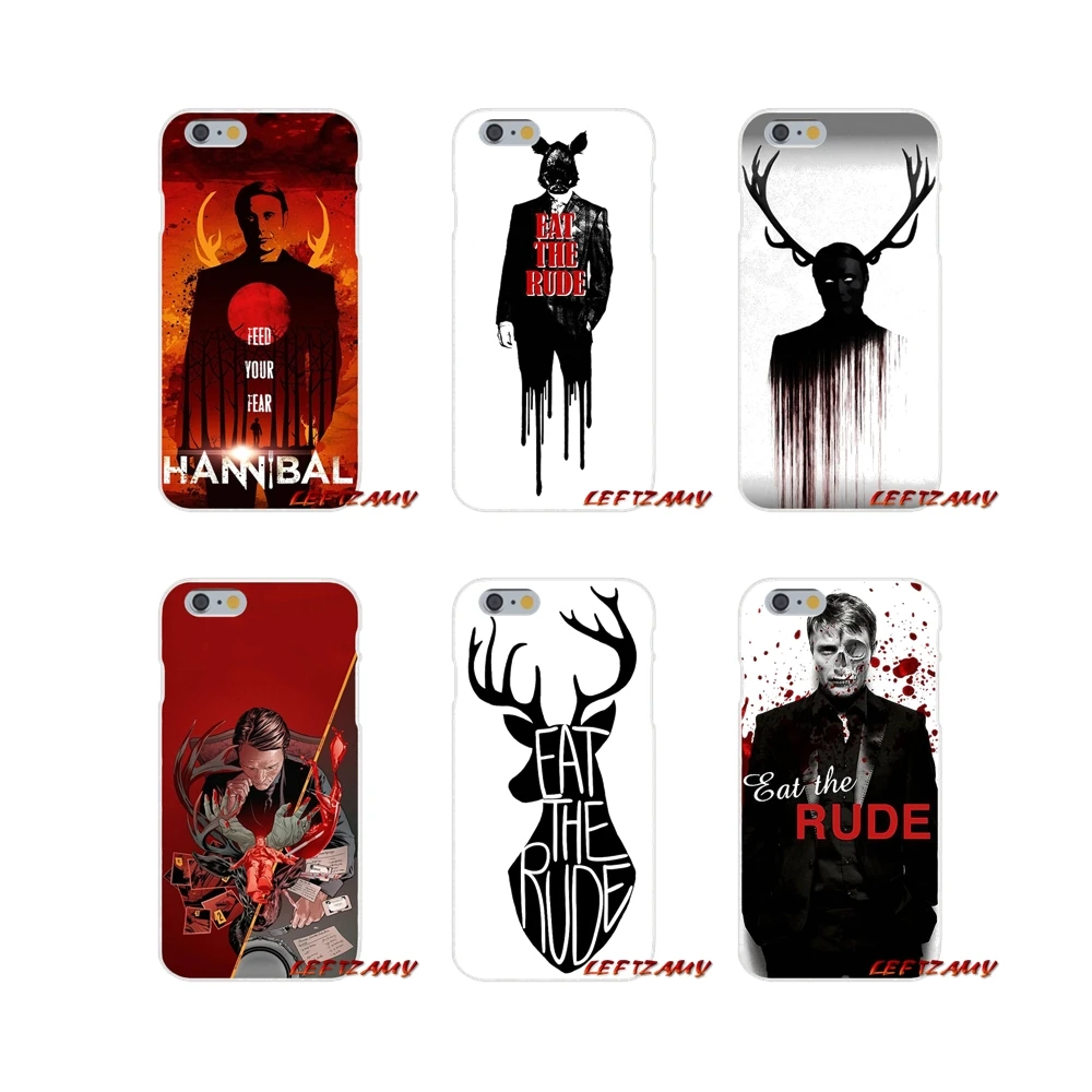 Для iPhone X XR XS MAX 4 4S 5 5S 5C SE 6 6S 7 8 Plus Аксессуары для телефона Чехлы экрана Hannibal Eat The Rude |