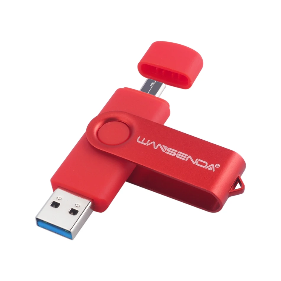 USB 3.0 wansenda OTG USB флеш-накопитель для смартфонов/планшетов/pc 8 ГБ 16 ГБ 32 ГБ 64 ГБ 128 ГБ флешки высокая скорость Флеш накопитель пакет