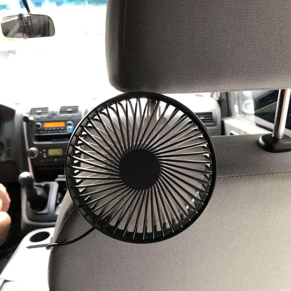 Универсальный автомобильный подголовник сиденья 5 В 3 скорости USB-вентилятор