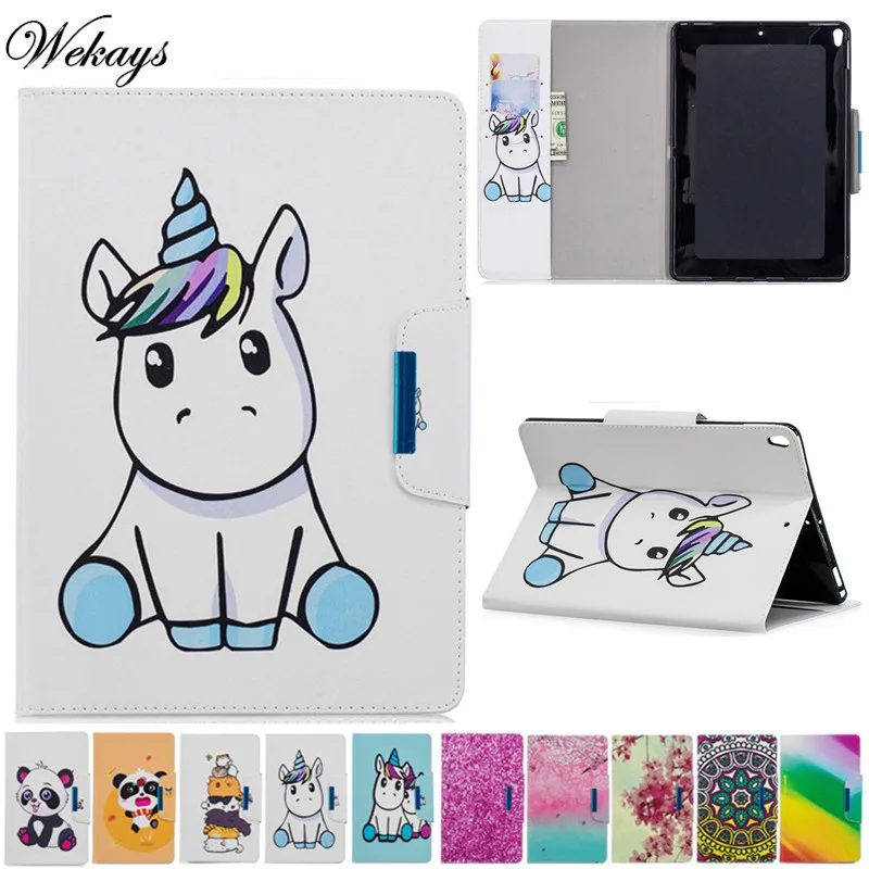 Чехол Wekays для Apple Ipad Pro 10 5 дюйма 2017 кожаный чехол с мультяшным единорогом телефона