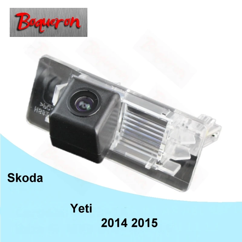 

BOQUERON for Skoda Yeti 2014 2015 Backup Reverse Parking Camera HD CCD Night Vision Car Rear View Camera NTSC PAL