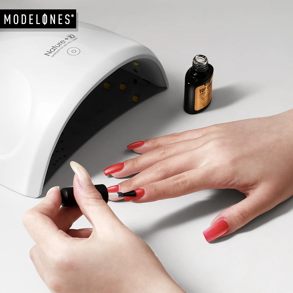 Modelones 24 Вт Светодиодная УФ лампа Сушилка для ногтей 12LED лак гели маникюрная машина