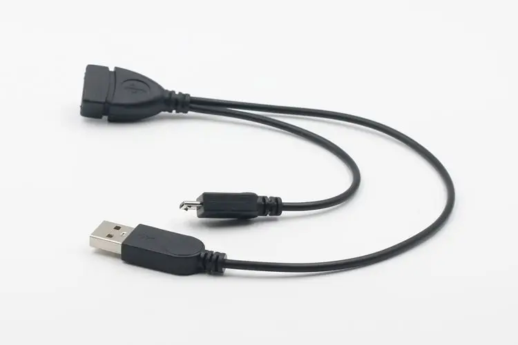 Micro USB 2 0 5 контактный кабель хоста OTG адаптер с Мощность для сотового телефона Tablet