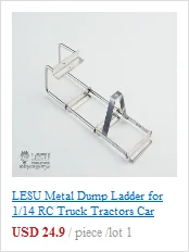 LESU металлический передний бампер для Tmy King GL RC 1/14 тягач Автомобиль DIY TH02304
