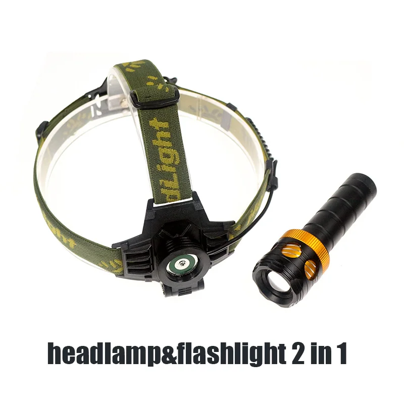 5000LM USB светодио дный фар Cree XML T6 съемный фара + фонарь 2 в 1 Масштабируемые Мощность