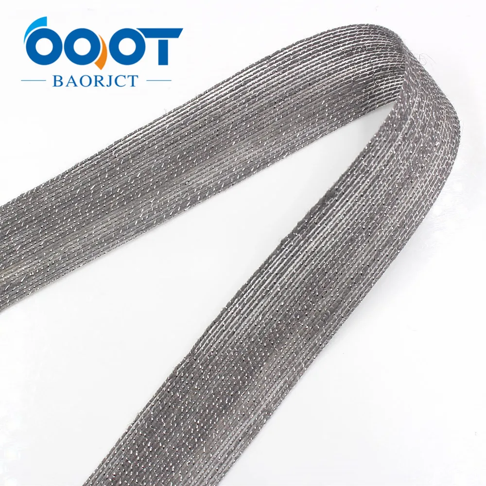 Льняная Блестящая лента OOOT BAORJCT 10 ярдов 38 мм ручная работа повязка на голову с
