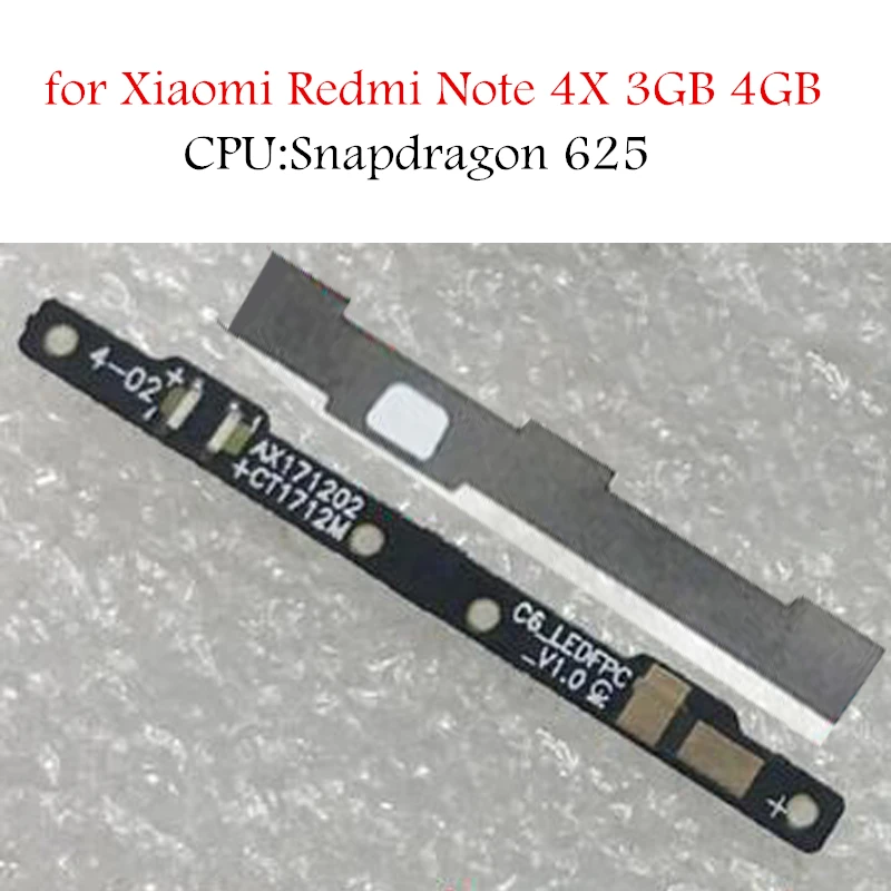 Для Xiaomi Redmi note 4X 3 ГБ 4 Snapdragon 625 навигационная лампа LED FPC кнопка гибкий кабель