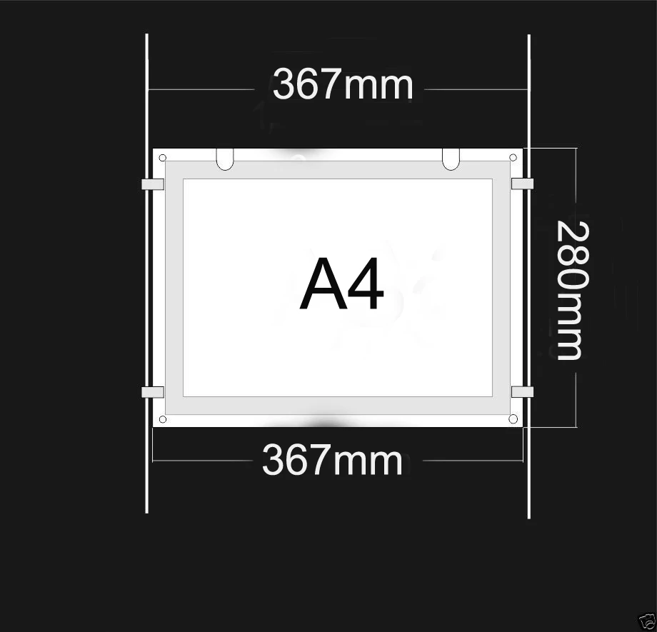 

(1unit/Column) A4 Double Sided Gallery Hanging Systems,Wire Hanging Picture Hanging Systems for Agent,Hotel,Retail Store