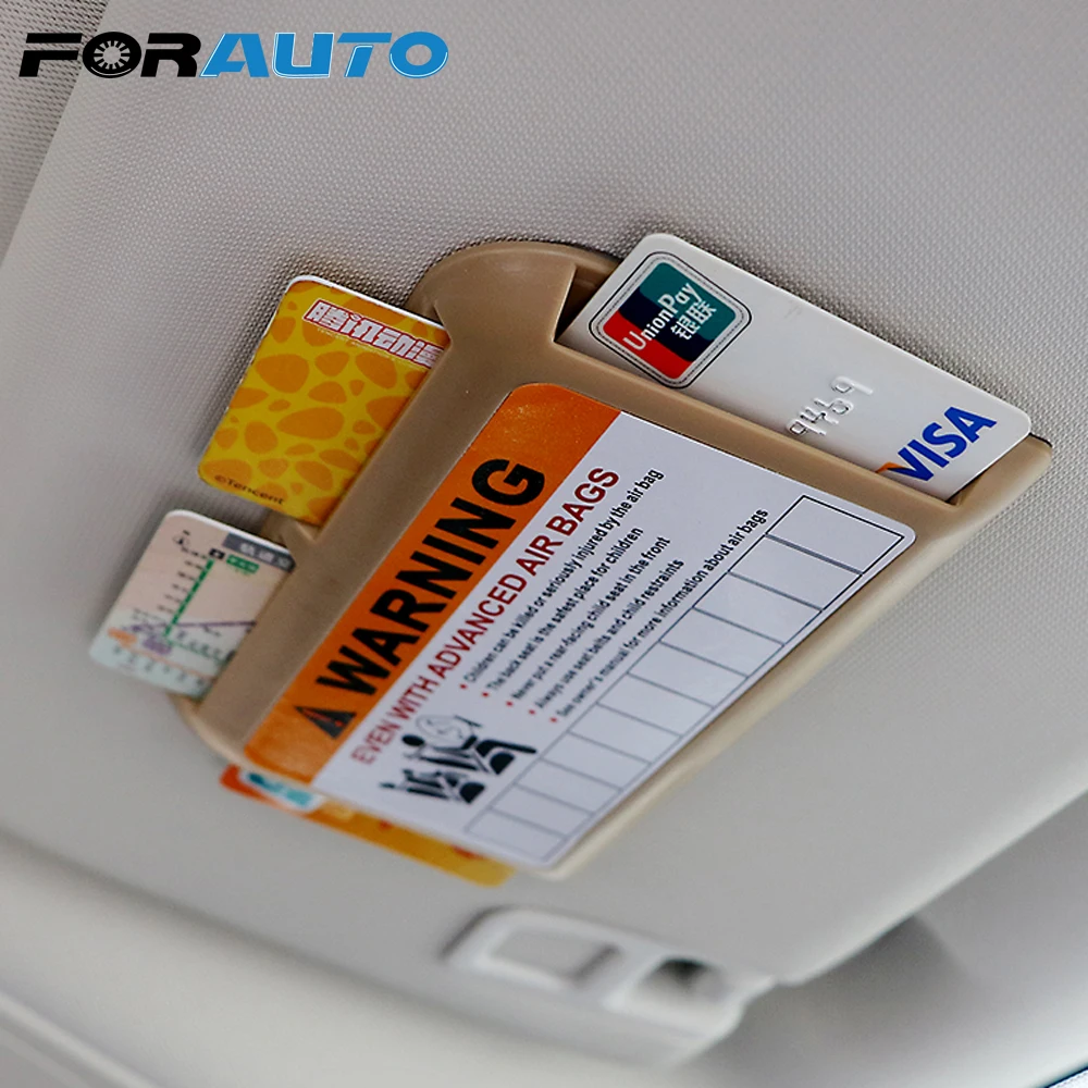 FORAUTO автомобильный держатель карты парковки автомобиля клип Организатор номер