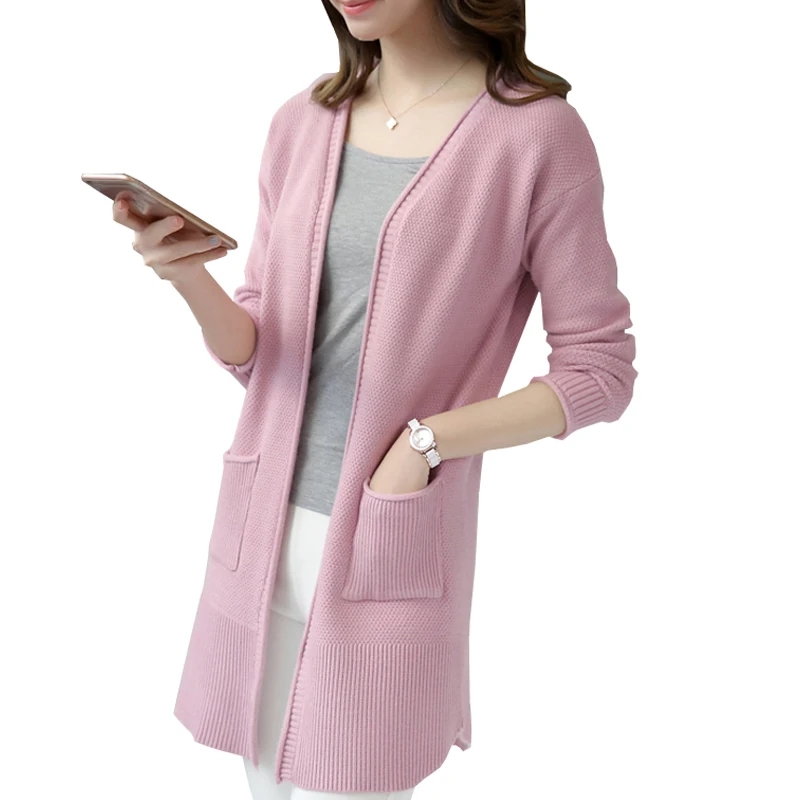 Женские кардиганы новинка 2021 Осенний кашемировый длинный кардиган свитера