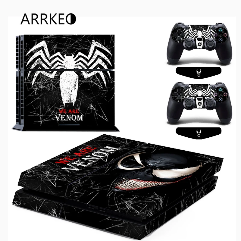 ARRKEO We Are Venom Обложка Наклейка PS4 наклейки аксессуары для Sony PlayStation 4 консоль и 2