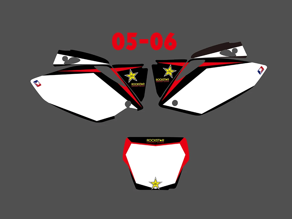 Графика и фоны наклейки Наборы для Honda CRF450 CRF450R 2005 2006 CRF 450 450R