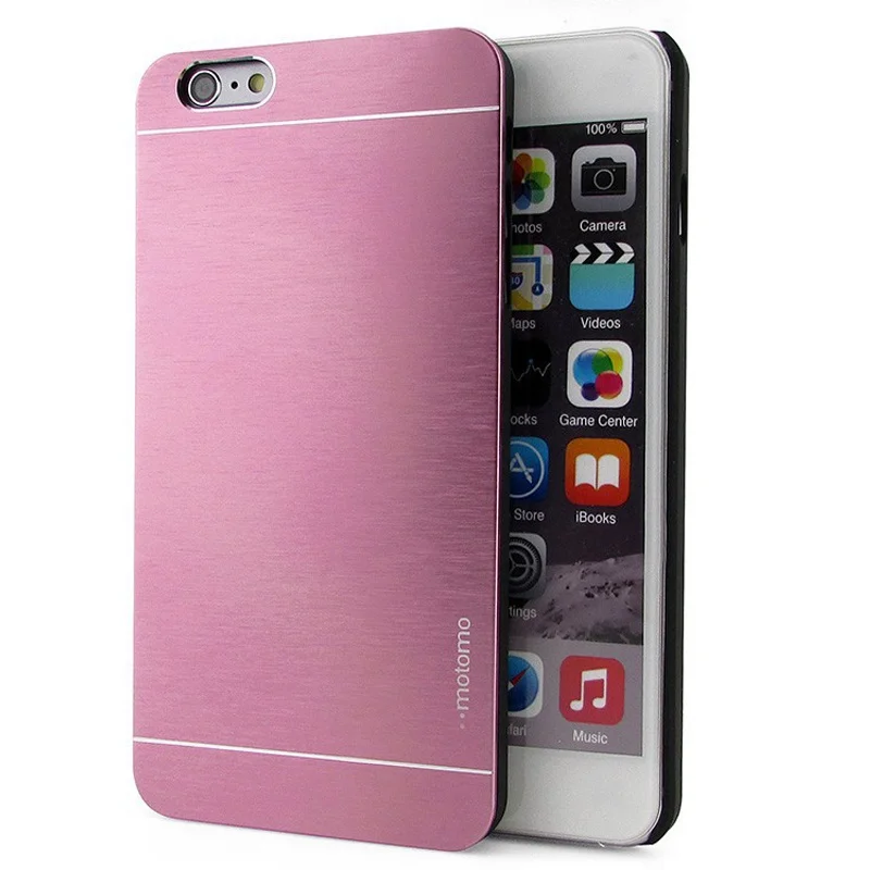 Люкс Motomo Алюминий Металл Кисти Жесткий Задняя Крышка Case Для HTC Desire 320 |