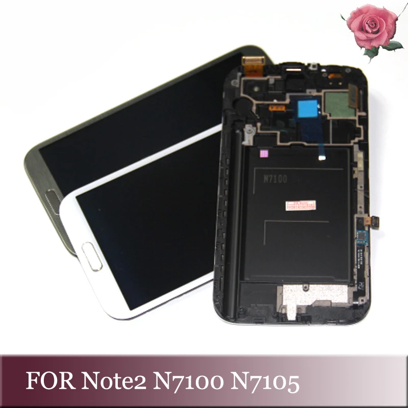 ЖК дисплей Super AMOLED для Samsung Galaxy Note 2 Note2 N7100 N7105 с сенсорным экраном и дигитайзером в