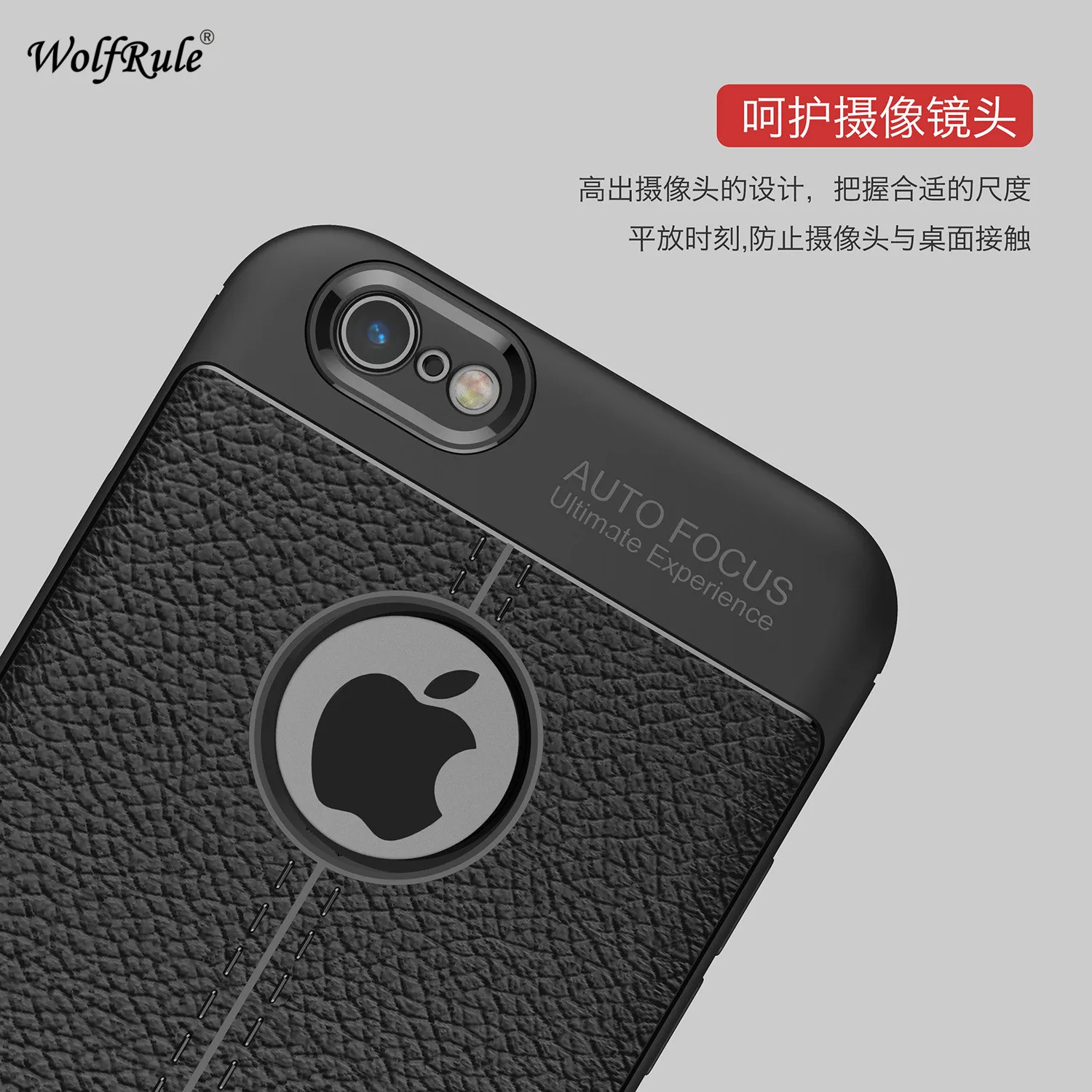 Чехол WolfRule для apple iphone 6s противоударный чехол роскошный кожаный мягкий ТПУ 6 4 7