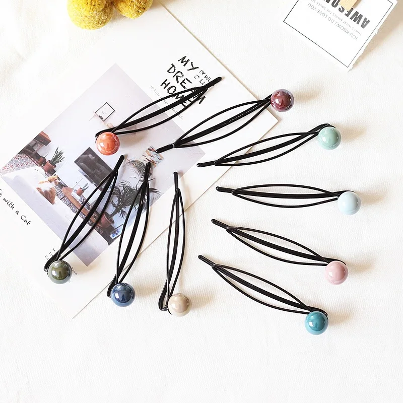 Женские заколки для волос модные аксессуары с бусинами 2019 |