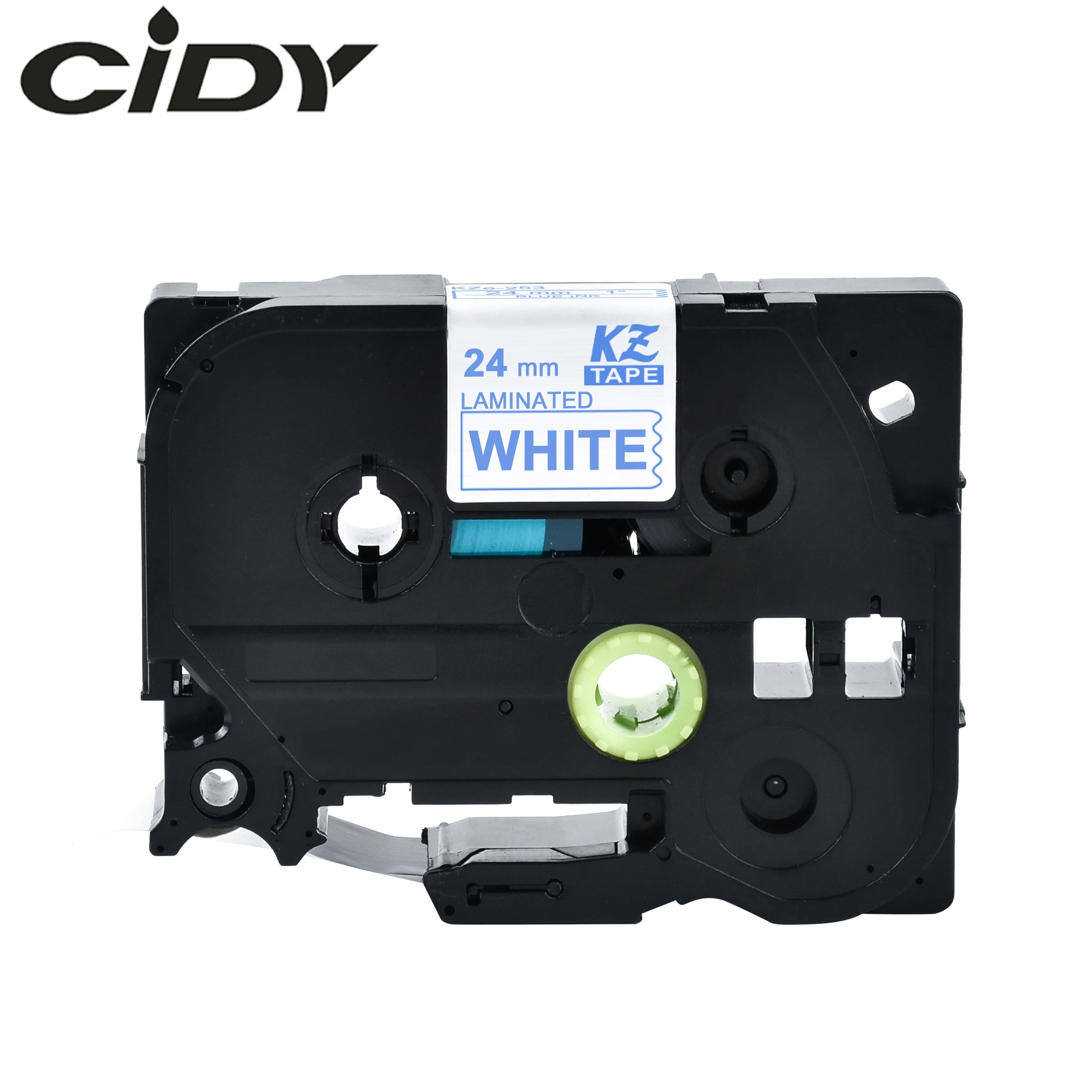 Cidy 1 шт. 24 мм * 8 м Brother Tze 253 tze tze253 tz tz253 синий на белом для принтера brother label
