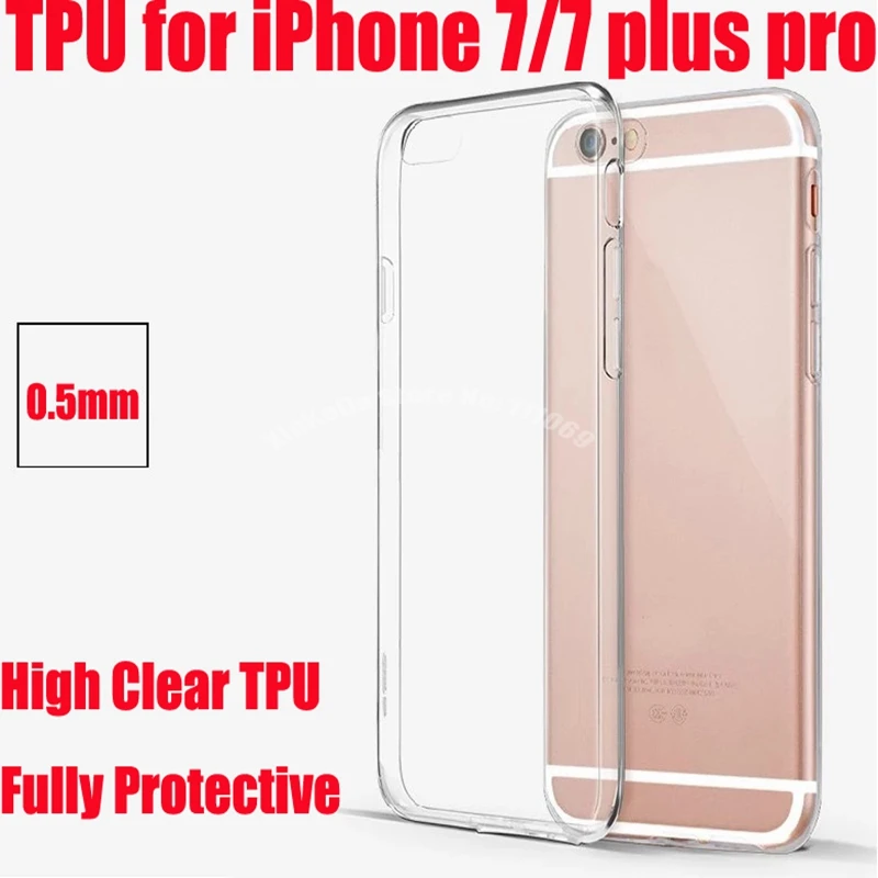 Тонкий прозрачный мягкий чехол из ТПУ для iPhone X 8 7 6 6S Plus 5S SE ультратонкий защитный