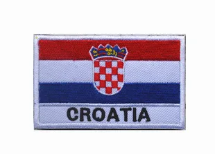 Croatia flag the patch 3D stickers Personality Embroidery design badges customized for clothes clothing Hook/Loop 8*5CM | Дом и сад