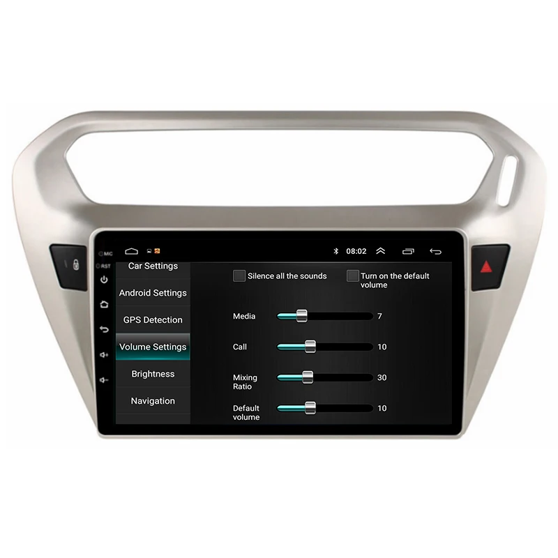 9 дюймов Автомобильный dvd плеер на основе Android для Citroen Elysee peugeot 301 2014 gps BT Радио