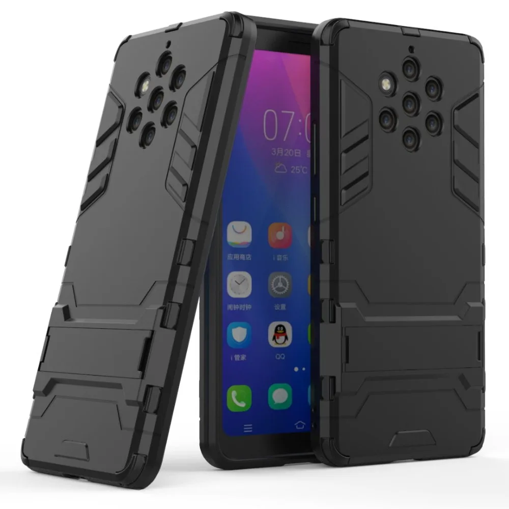 Чехол-подставка для Nokia 1 2 3 6 8 9 X5 X6 X7 7 Plus 5 2018 защитный чехол из силикона и резины