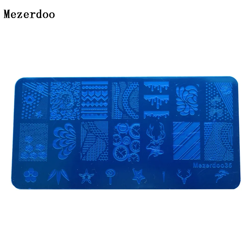 Облако маникюр ногтей шаблон штамп пластины Изображение Искусство Штамповка